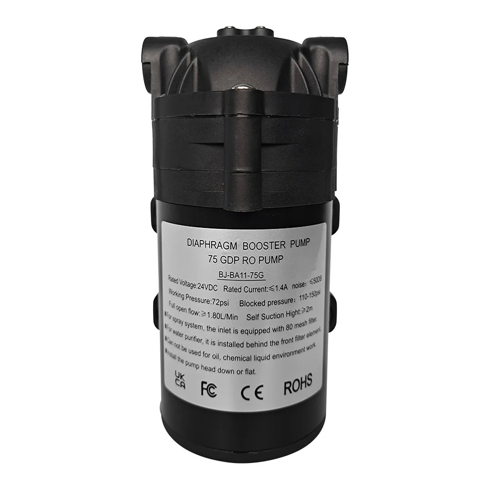 Diaphragm Pump 3 Minute Female Thread Self-Priming Pump 3/8 Reverse Osmosis Water System Booster Pump Pressure Increase Pump