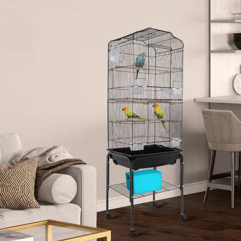 Bird Cage with Wheels Breeding Cage for Parrots Large Bird Cage Bird Cage