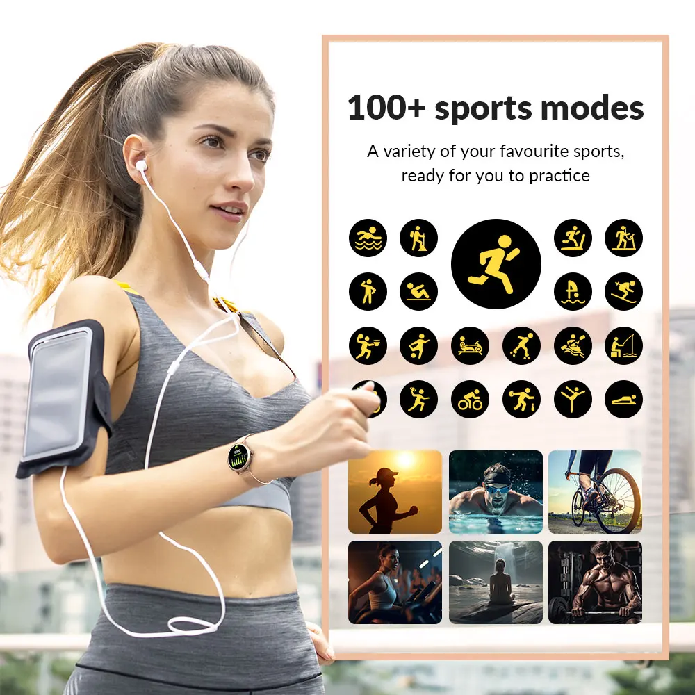 New Smart Watch Voice Call Health Monitoring Men and Women Bluetooth Communication Blood Pressure, Heart Rate, Sports Watch