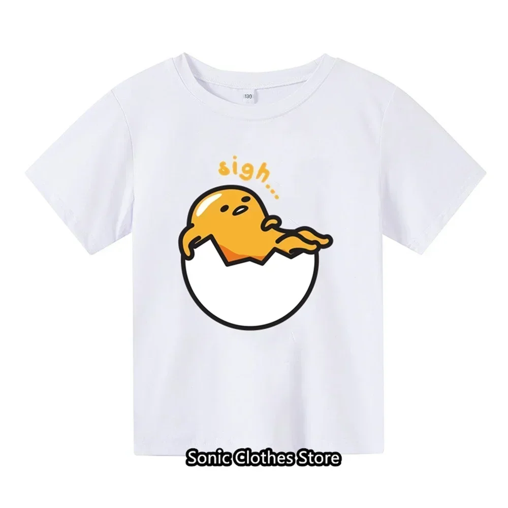 2024 Summer New MINISO Cinnamon T-shirt for Kids, Girls, Boys Fashion Short Sleeve Cartoon T-shirt