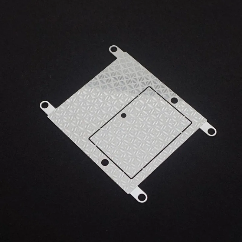 Middle anti-skid metal decorative plate accessories For 1/14 Tamiya RC Truck Trailer Tipper King Hauler 56301 DIY Car Parts