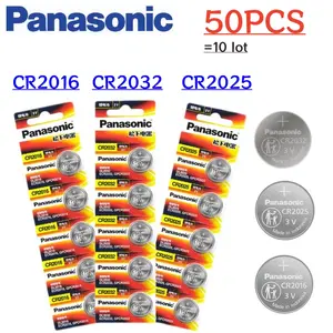 Bilashmart 50 PIECE Original Panasonic CR2032 CR2025 CR2016 3V lithium battery Calculator Toy Watch Button cell DL2032 CR 2032 CR 2025