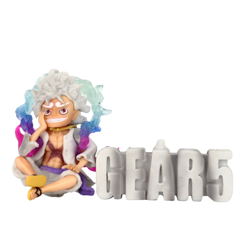 10cm One Piece Nika Luffy Mini Anime Figure Toys Sun God Gear 5 PVC Figurine Model Statue Action Collection Dolls Gifts For Kids image 6