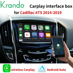 Krando Wireless Apple CarPlay Android Auto Interface Box For Cadillac ATS CTS XTS XT5 SRX Escalade 2014-2019 CUE System Upgrade