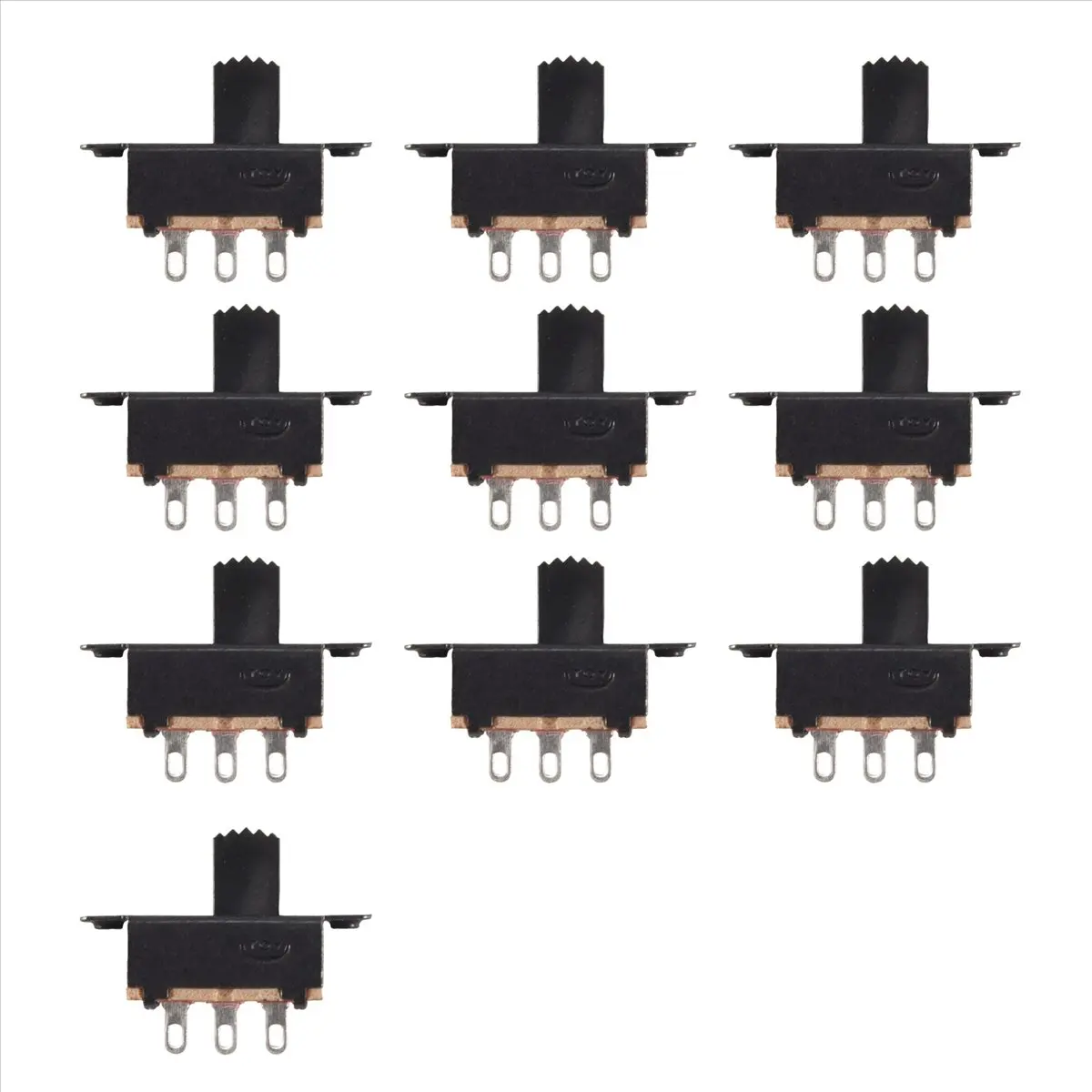 TCE 10 Pcs SS22F25-G7 2 Position DPDT 2P2T Panel Mount Mini Slide Switch Solder Lug