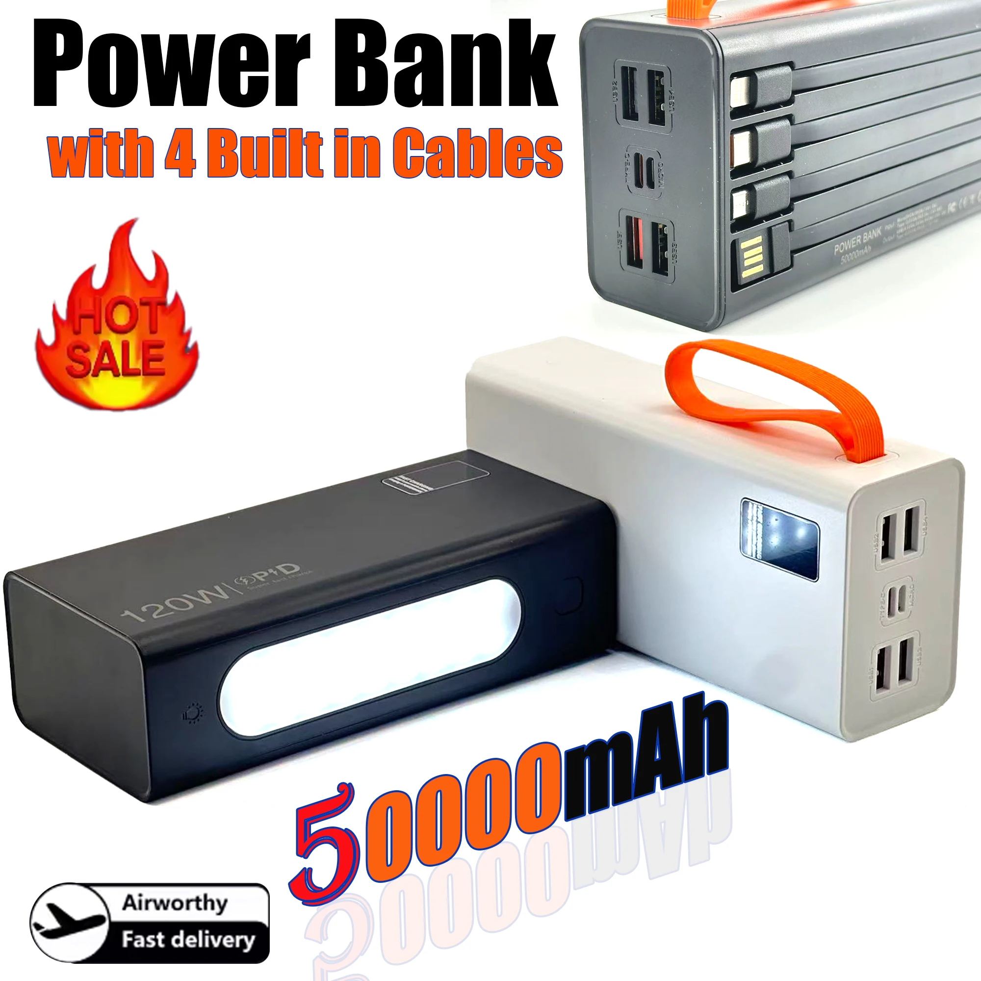 Gaming Console Power Bank - 2026 NEW 4-in-1 Power Bank 120W