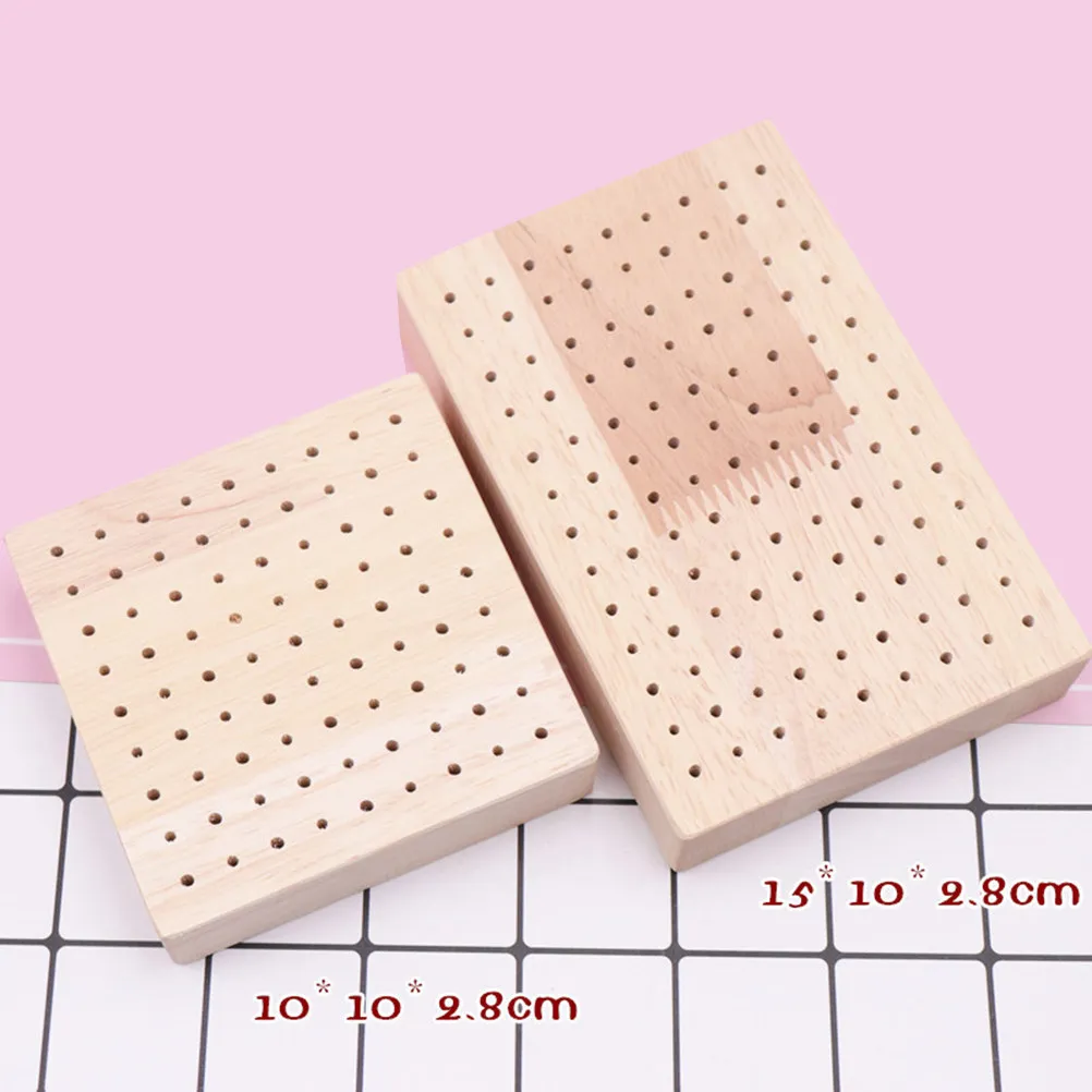 

Home Decor Figurine Wood Socket Figure Sculpting Base Display Stands Beige