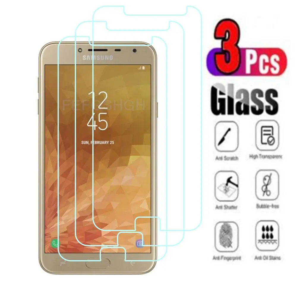 3Pcs 9H Protective Tempered Glass For Samsung Galaxy J4 2018 SM-J400F J400 5.5