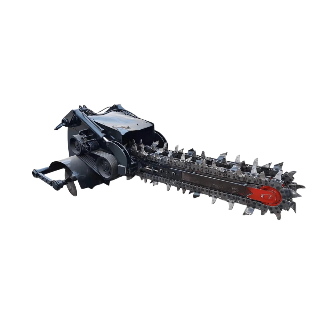 -ForSteer Loader Attached Chain Trencher Manganese Steel Chain Teeth Side Trenching Installation Farm Irrigation Road Trenching*