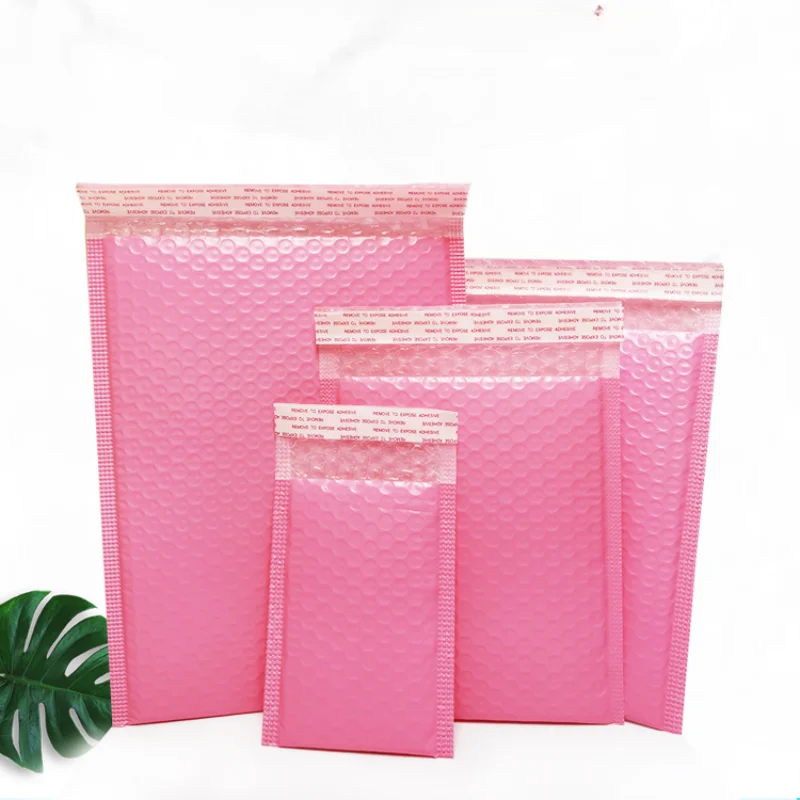 Pink Poly Bubble Mailers Padded Envelopes Bulk Bubble Lined Wrap Polymailer Bags for Shipping Packaging Maile Self Seal