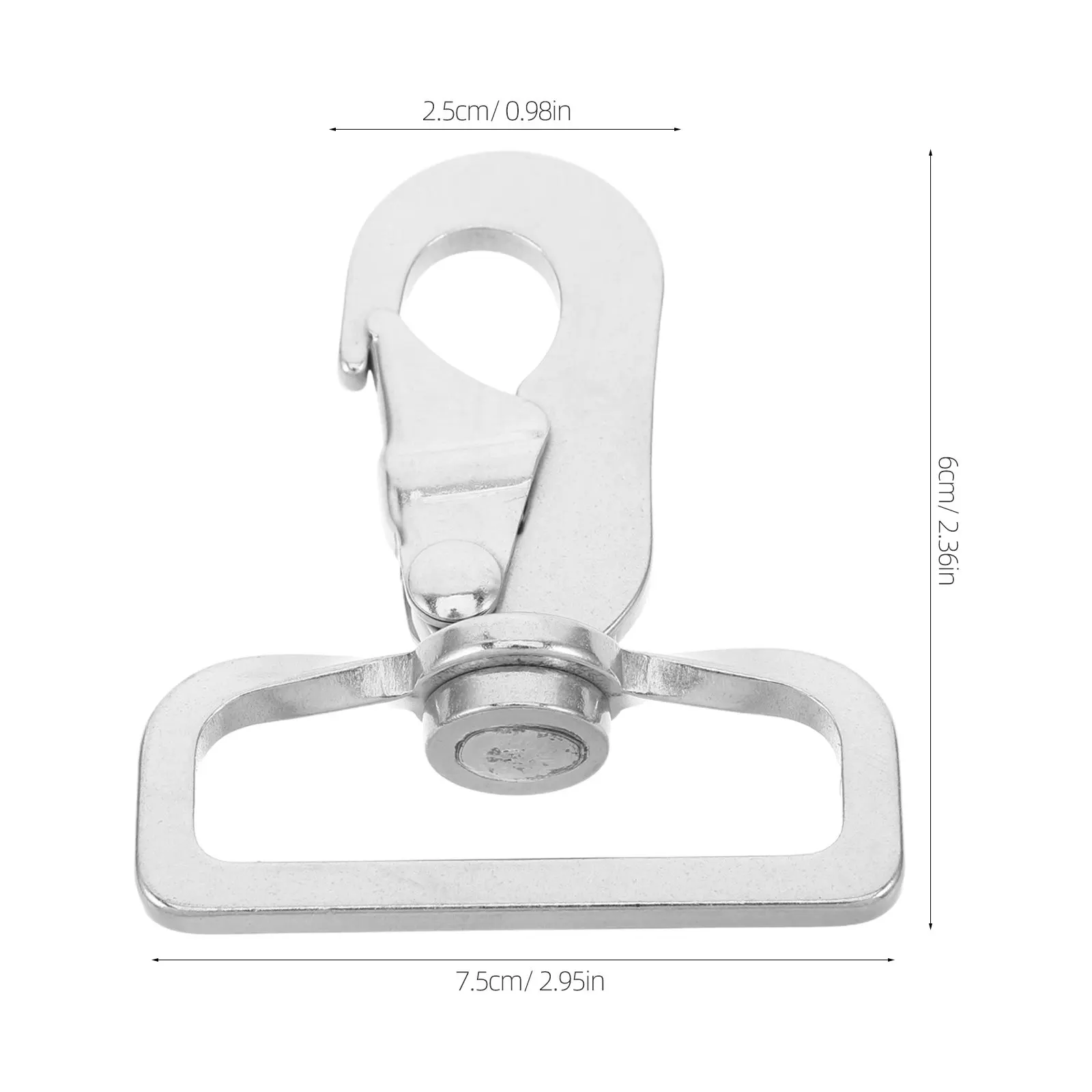2 Pcs Equestrian Bridle Hook Horse Tack Stainless Steel Swivel Eye Snap Hook Trigger Snap Hook Rotating Clip Clasp For Dog Leash