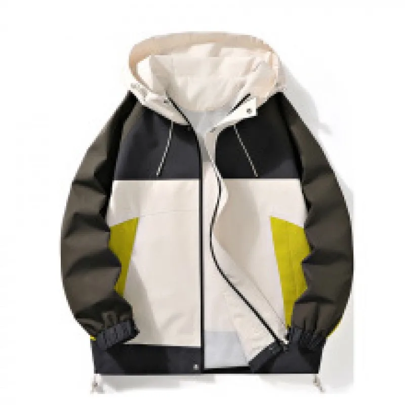 

Autumn Outdoor Jacket Windproof and Waterproof Outer Wear Hiking Suit Breathable Hooded Trendy Jacket Men's Jacket