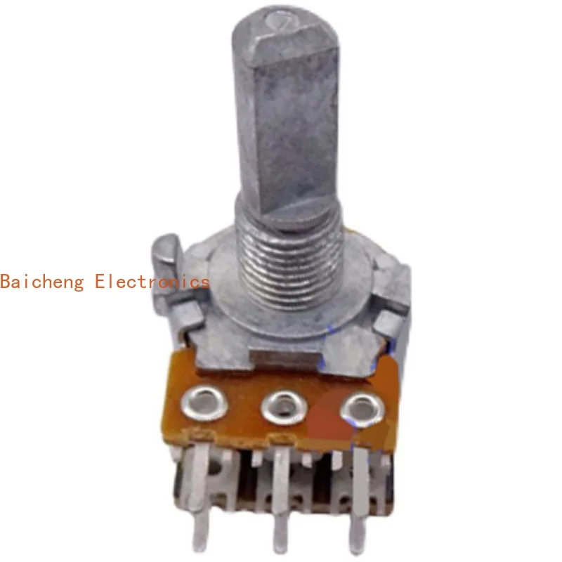 5PCS Potentiometer RK16 Dual 6-pin A50KX2 Amplifier Master Volume Adjustment 20 Half Axis