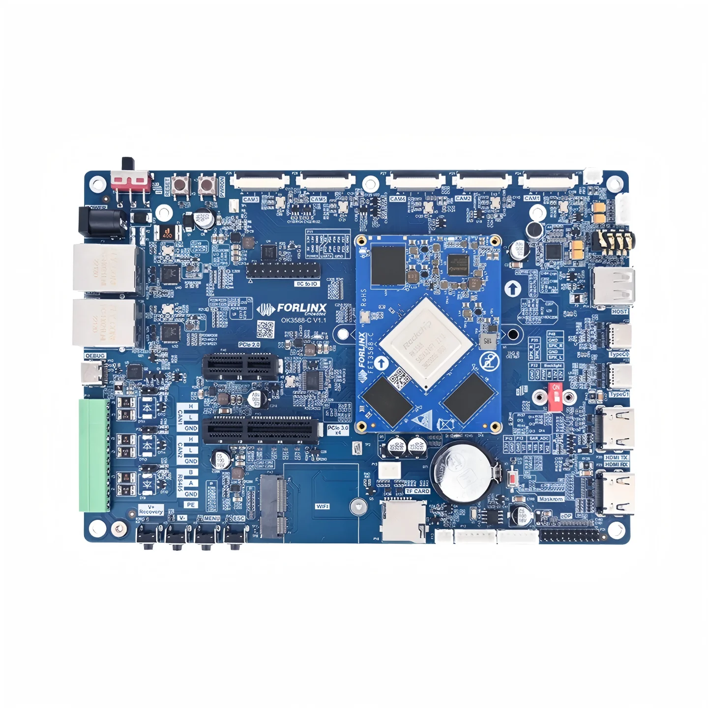

Industrial Rockchip RK3588 Development Board, 6TOPS NPU, Linux Android, Powerful AI For Edge Computing & Machine Vision