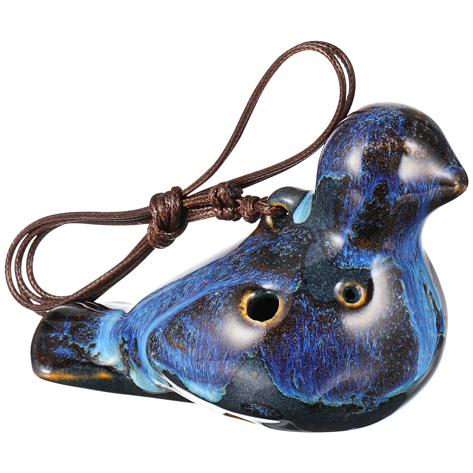 Bird Ocarina Shape Designed Portable for Kids Ceramic Instrument Music Musical Ornament Introductory