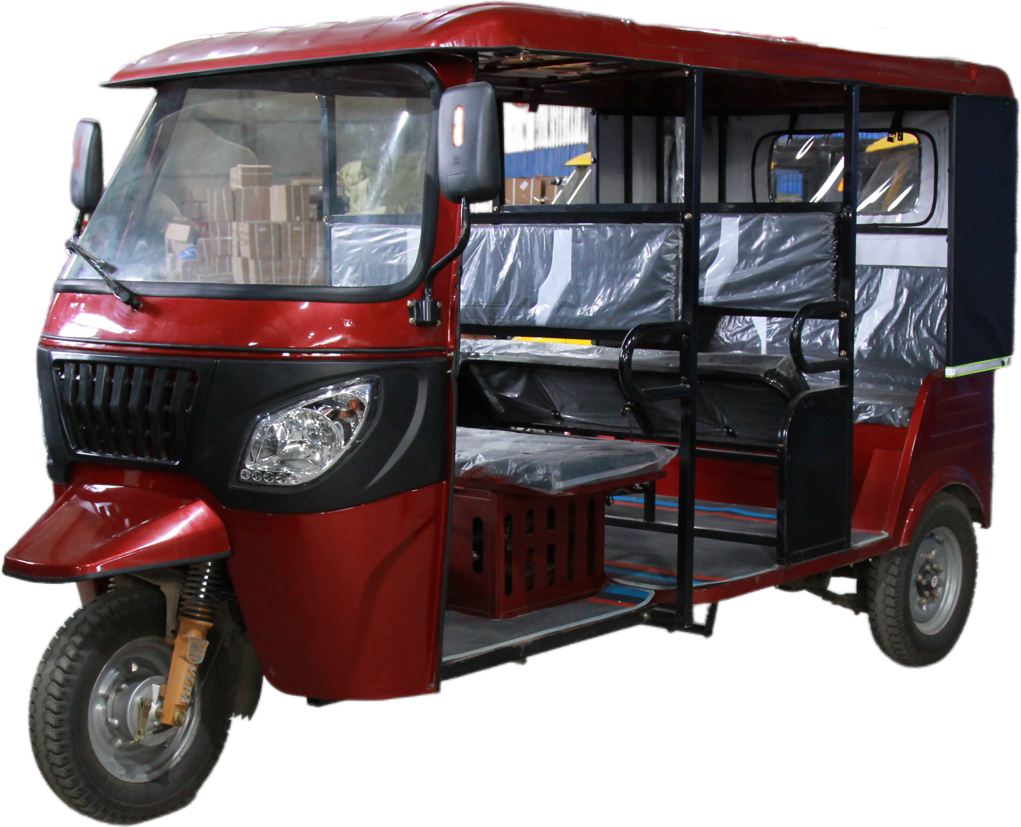 New Arrival Low Energy Manned Tuk Tuk for Africa Taxi Custom Color Worry-Free with Narrow Flexible Body
