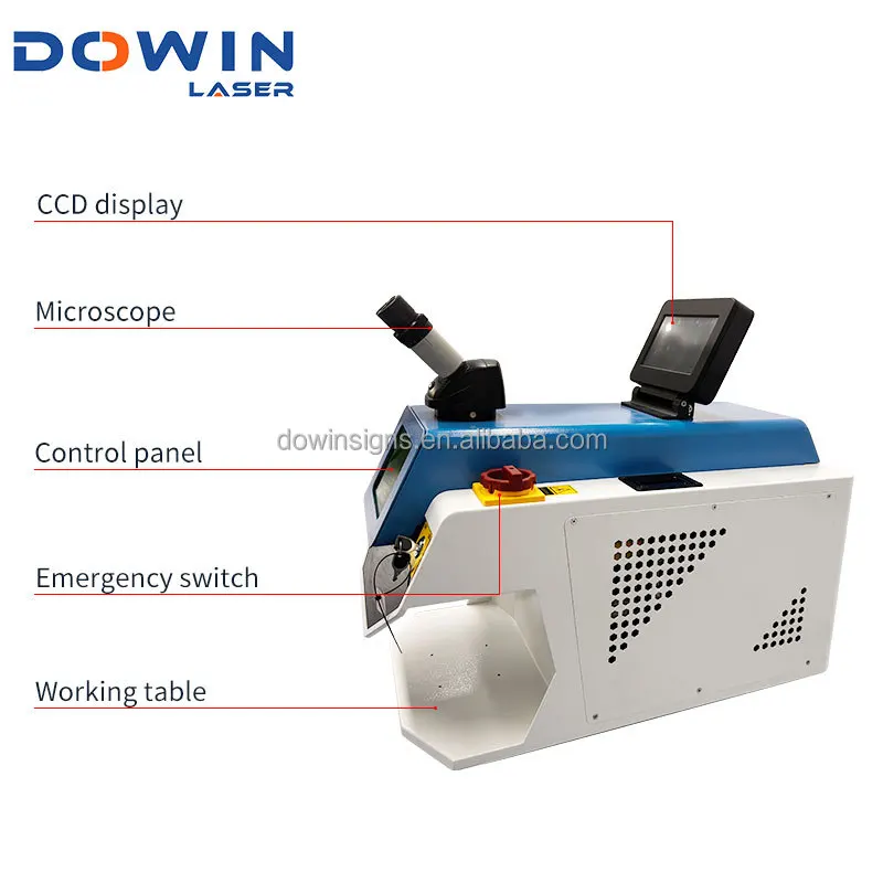 Nowa Mini Lutownica do Biżuterii 150W/200W do Użytku Domowego, Spawarka YAG do Naprawy Obrączek Ślubnych