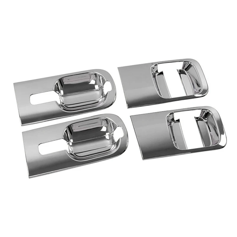 

12Pcs Car ABS Chrome Door Handle Bowls Cover For Hyundai Grand Starex H1 I800 2018-2020 Car Accessories