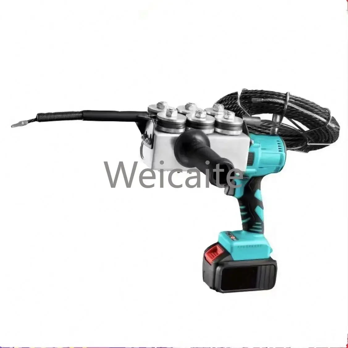 Electrician  Pipe Threader Automatic Machine Dark Wire Electric Pulling Tool Lithium Threading Easy To Operate