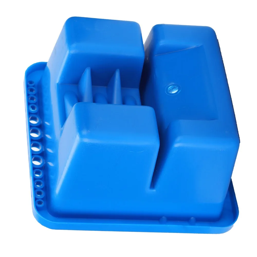 6.3 x 6.3 x 3.5in Art Brush Washing Basin Multi Functional Square Paint Rinse Container Premium Plastic Painting Rinse Cup