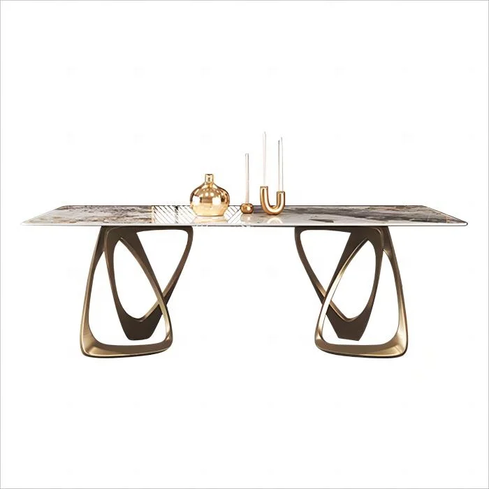 

/High Quality Custom Dining Room Furniture Luxury Modern Marble Dining Table Chairs