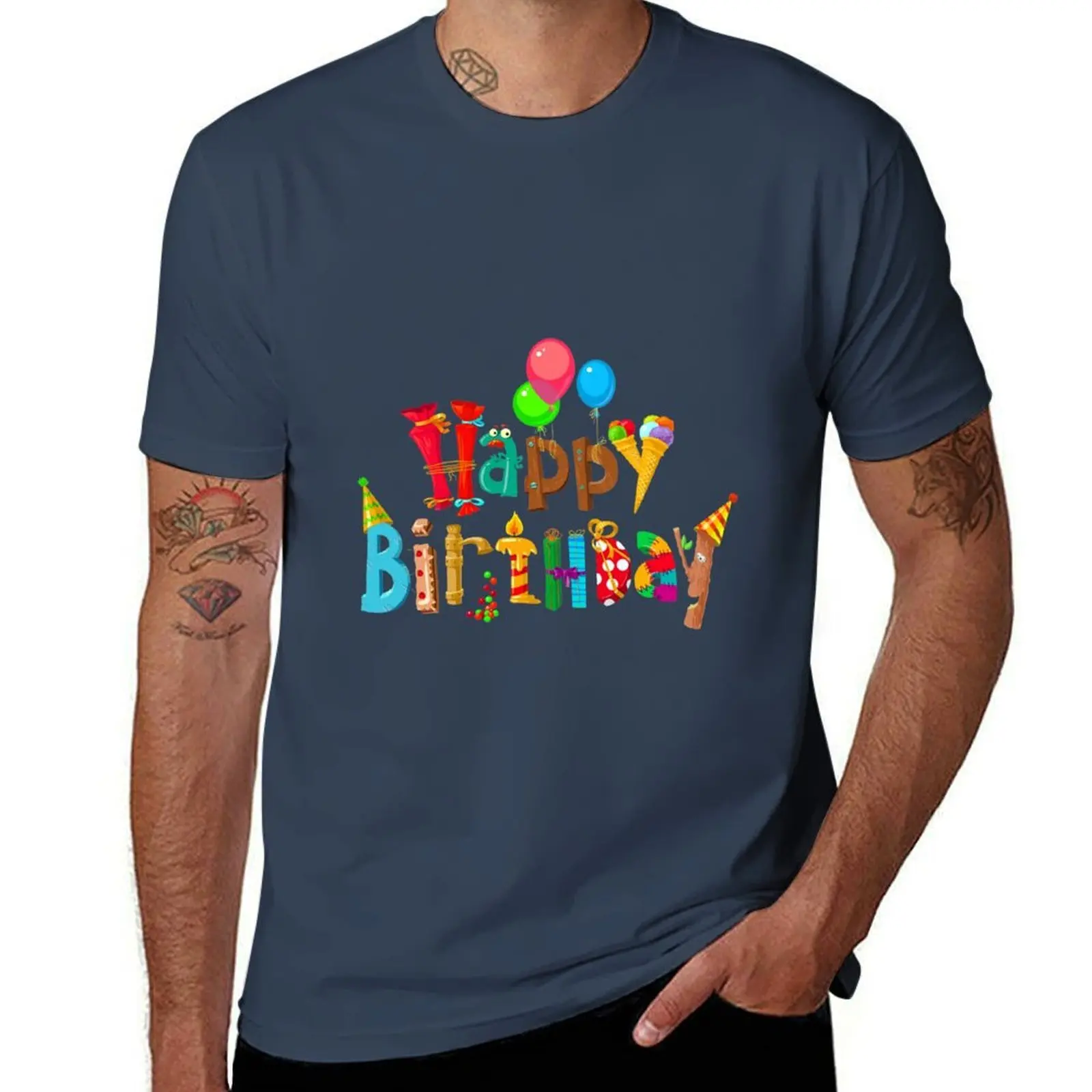 Happy Birthday Wishes T-Shirt Trend Art Print T-Shirt