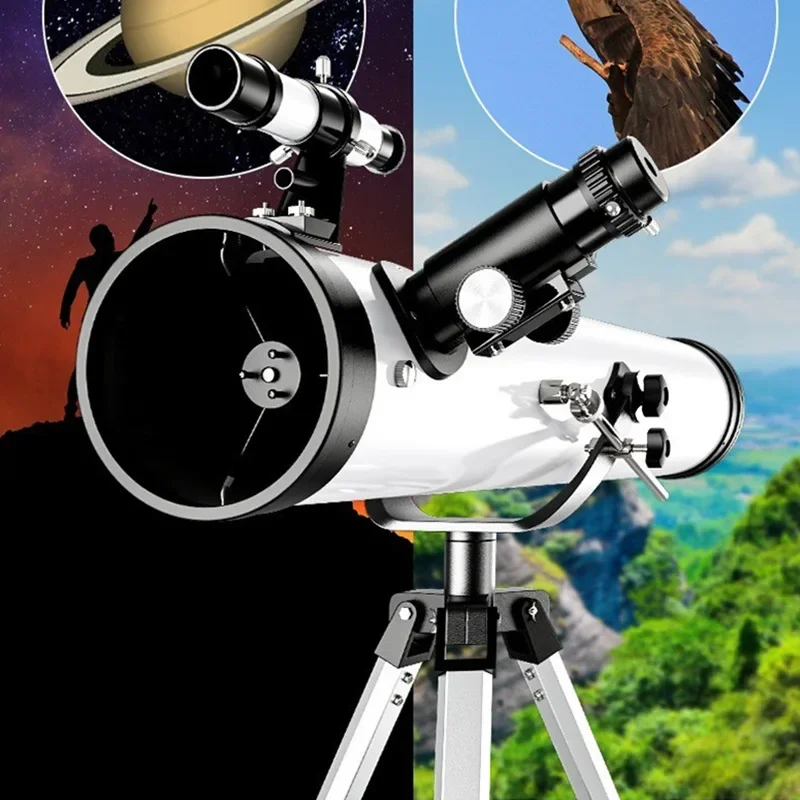 Large-Aperture F76700 875X Professional Astronomical Telescope Monocular 114MM For Stargazing Bird Watching Moon Sun Sky