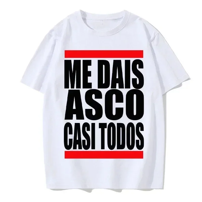 Spanish Text Humor T-Shirt EU Unisex Casual Soft T-Shirt You Distinct Me Women's T-Shirt Fashion Funny
