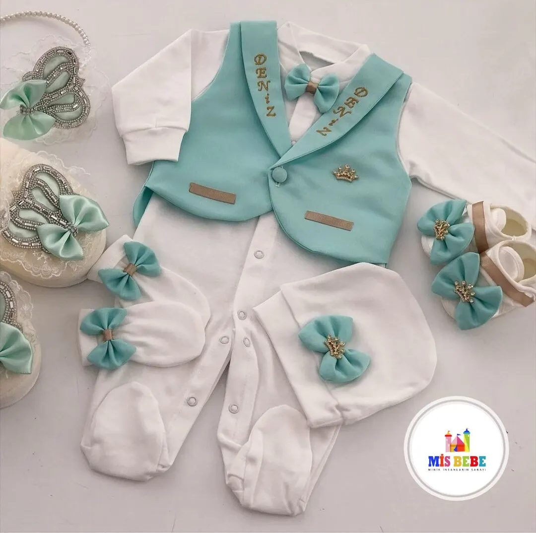 5-Pcs baby boy set clothing personalized outfit custom baby boy winter clothes reception sets born groups