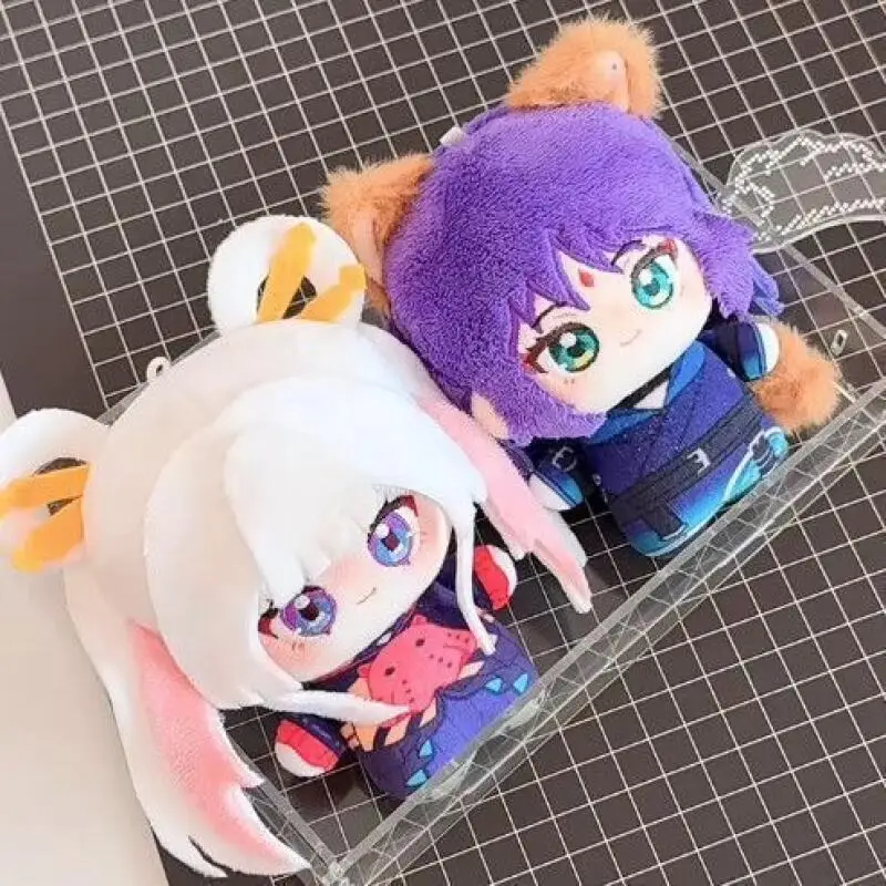 Japan Anime Cosmic Princess Kaguya Q Version Facial Embroidery Soft Plush Doll Luggage Zipper Hanging Ornaments Graduation Gifts