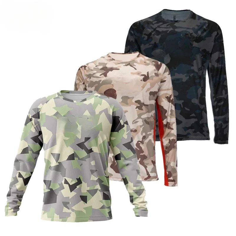 2023 Balıkçılık Gömlek Erkekler UV Uzun Kollu Gömlek Hızlı Kuru Balıkçılık Kıyafetleri Camisa Pesca UPF 50 balıkçı kıyafeti Ropa De Pesca