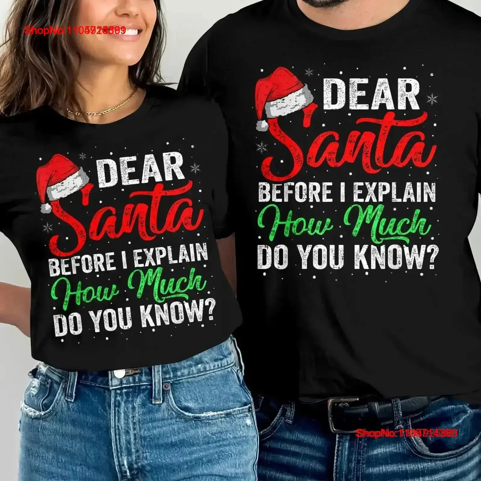 Dear Santa I Can Explain Funny Christmas T Shirt Kids Adults Saying Quotes vintage Washed Versatile homme Top For Everyday Wear