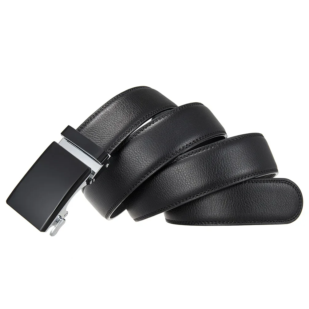 Automatischer Schnallengürtel aus echtem Leder, mehrfarbiger Hüftgurt für den täglichen Jeansgebrauch, 3,5 cm breiter Herren-Hüftgürtel, perfektes Vatertagsgeschenk – Detail 17