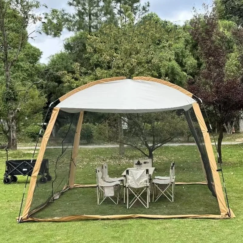 Imagem -03 - Outdoor Sunshade Camping Tent Insect Proof e Protetor Solar Tent Multi Pessoa Tent Casa 3.3x3.3x2.4m