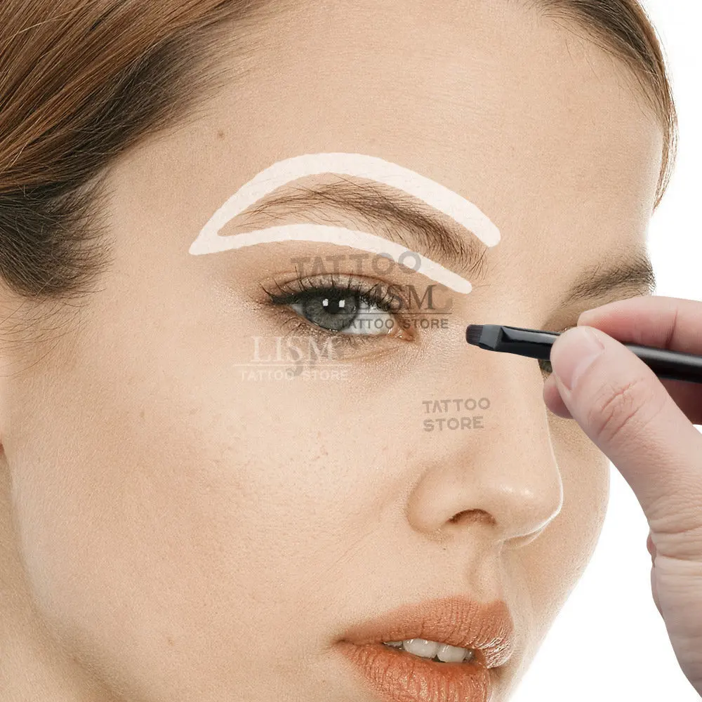 10G Witte Tattoo Wenkbrauwpasta Microblading Wenkbrauwmarkering Permanente Make-Up Mapping Pasta Wenkbrauw Lipvorm Tool Pmu Accessoire Levering