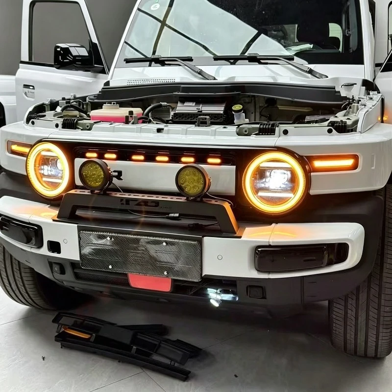 Car Front Led Headlight Daytime Running Applicable for Chery ICAR V23 Aperture Decorative Light Automobiles Modification Parts