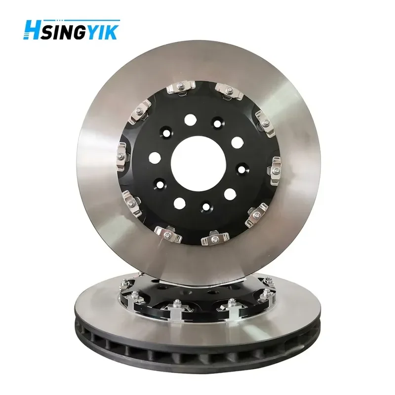 Hsingyik Rear 2-Piece Rotor Brake Disc for Aston Martin DB9 Vantage 4G432C026AE 330X28MM