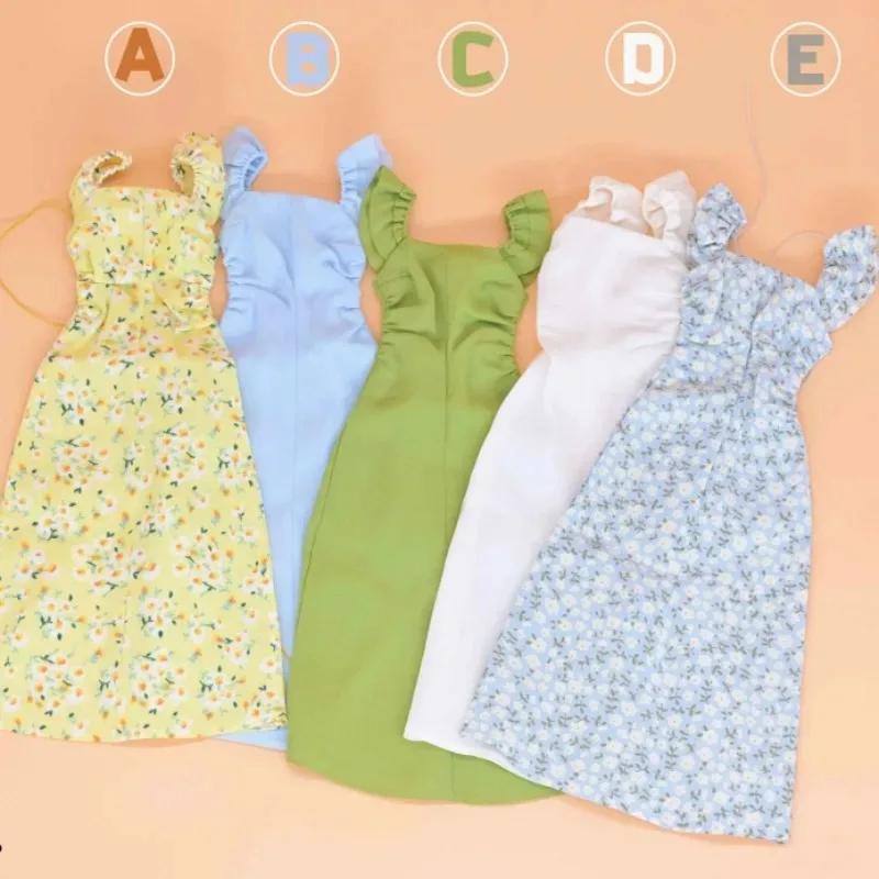 

1/6 Scale Female Soldier Cute Waist Cinching Neck Hanging Sleeveless Dress Clothes Model for 12'' Action Figures Body Decoration