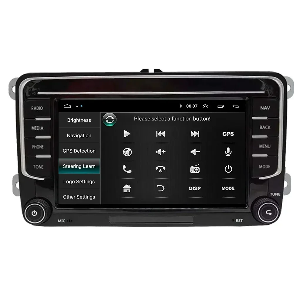 2 Din Android 13 Radio Mobil GPS 4G WiFi DSP Carplay para VW / Volkswagen Skoda Octavia Golf 5 6 Touran Passat B6 Polo Jetta