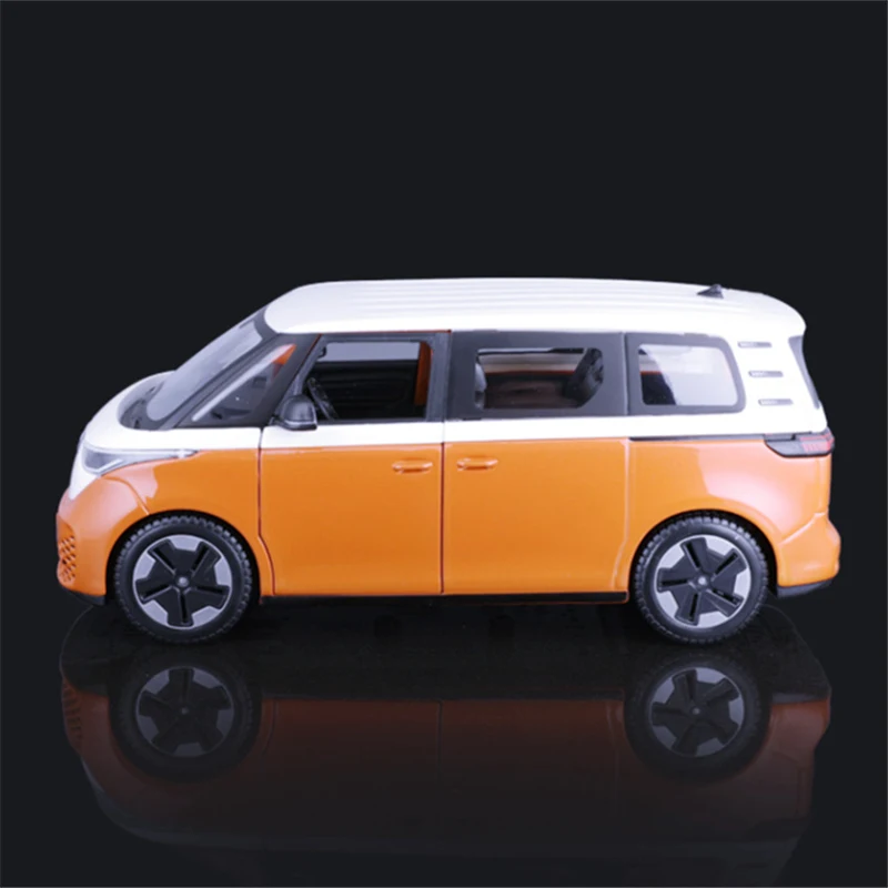 Maisto 1:24 Volkswagen ID BUZZ stop nowy Model autobusu energetycznego odlew metalowy prezenty dla dzieci symulacji Model pojazdów samochodu podróżnego