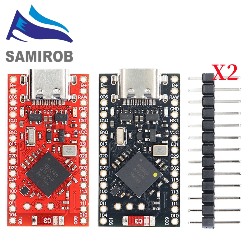 

NRF52840 Development Board Compatible With Nice! Nano V2.0 Bluetooth Split keyboard Pro Micro Red Board For Arduino