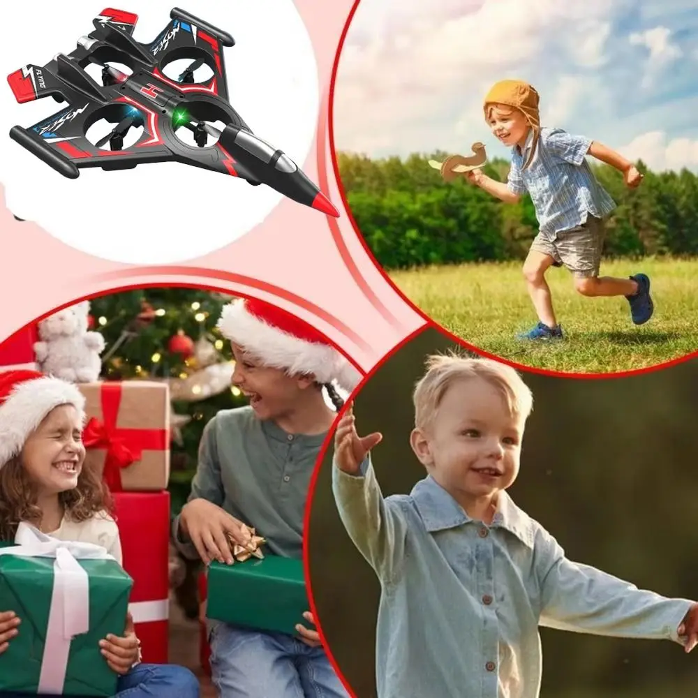 

EPP Foam Remote Control Foam Fighter RC Drones Gravity Sensing Four Motor Helicopter Toy 2.4G Stunt Rechargeable