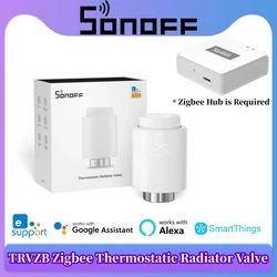 SONOFF TRVZB Zigbee Smart Thermostatic Radiator Valve Temperature Controller Smart Home Automation Via Alexa Google SmartThings