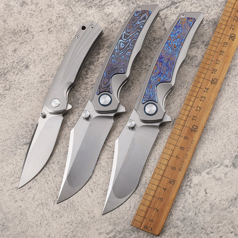 Высококачественная версия, сталь M398 и лезвие VG10, ручка из титанового сплава, коллекция для кемпинга, рыбалка, фрукты, выживание, карманный нож EDC