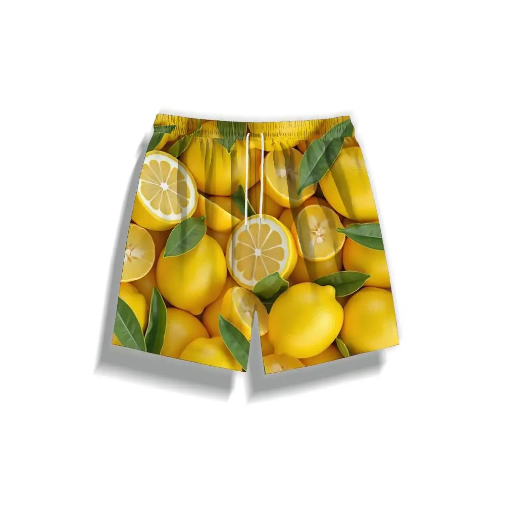 

1pcs Men's Short swim trunks2026 Summer 3D Printed Short sleeve sport running Quick drying Breathable Polyester Men trousers