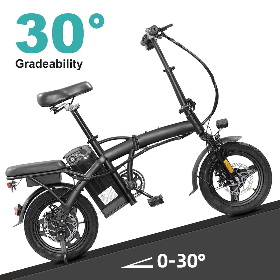 Adult Electric Bike,560W Motor,20MPH,48V Removable Battery,14inch Folding Electric Bike,Maximum 32 Miles,1Year Warranty Ebike image 7
