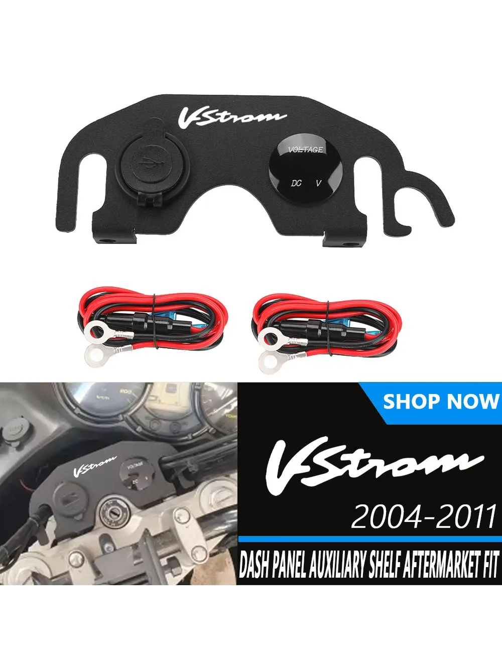 Dodatkowa Półka Motocyklowa USB Panel Deski Rozdzielczej Zamiennik Do Suzuki V-strom650 DL650 VStrom 650 V Strom 2004-2011 2010 2009 2008 — 2