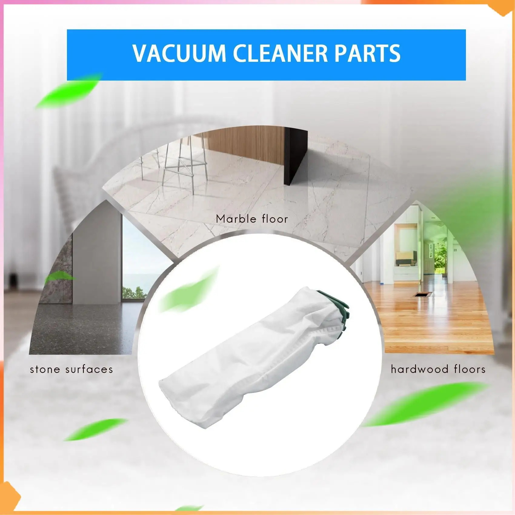 

Сменные мешки для Vorwerk, 2 шт., HEPA-фильтр для пылесоса Kobold VB100