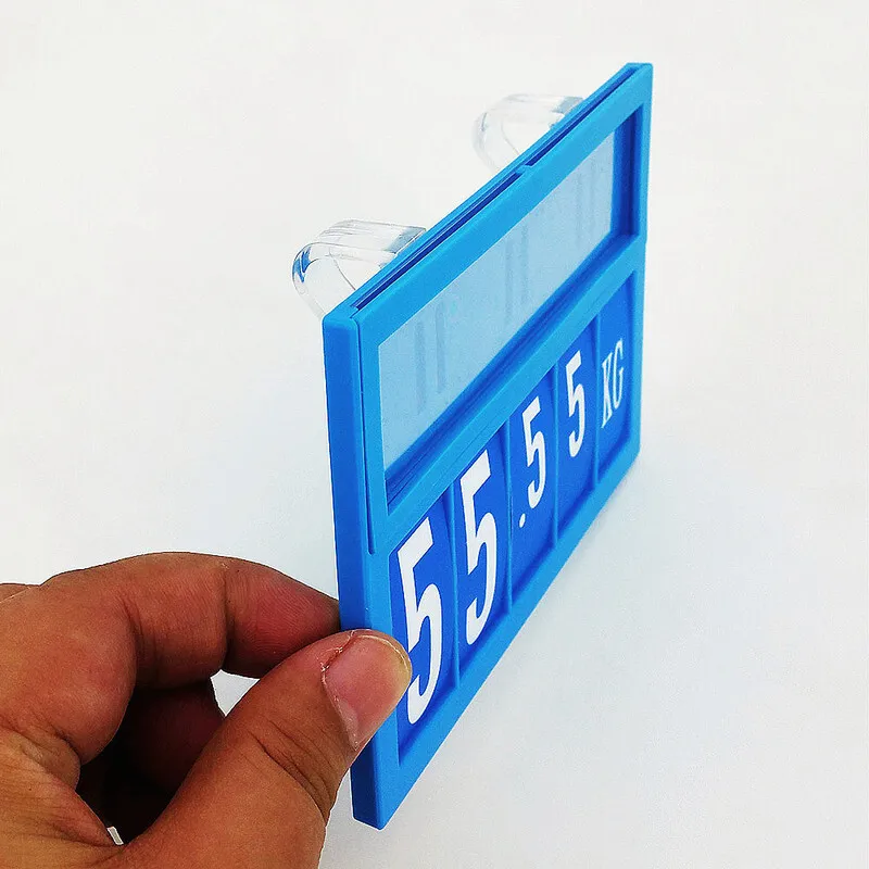 20sets POP Promotion Price Number Sign Display Posted Label Card Plastic Holder Frame Replaceable Supermarket