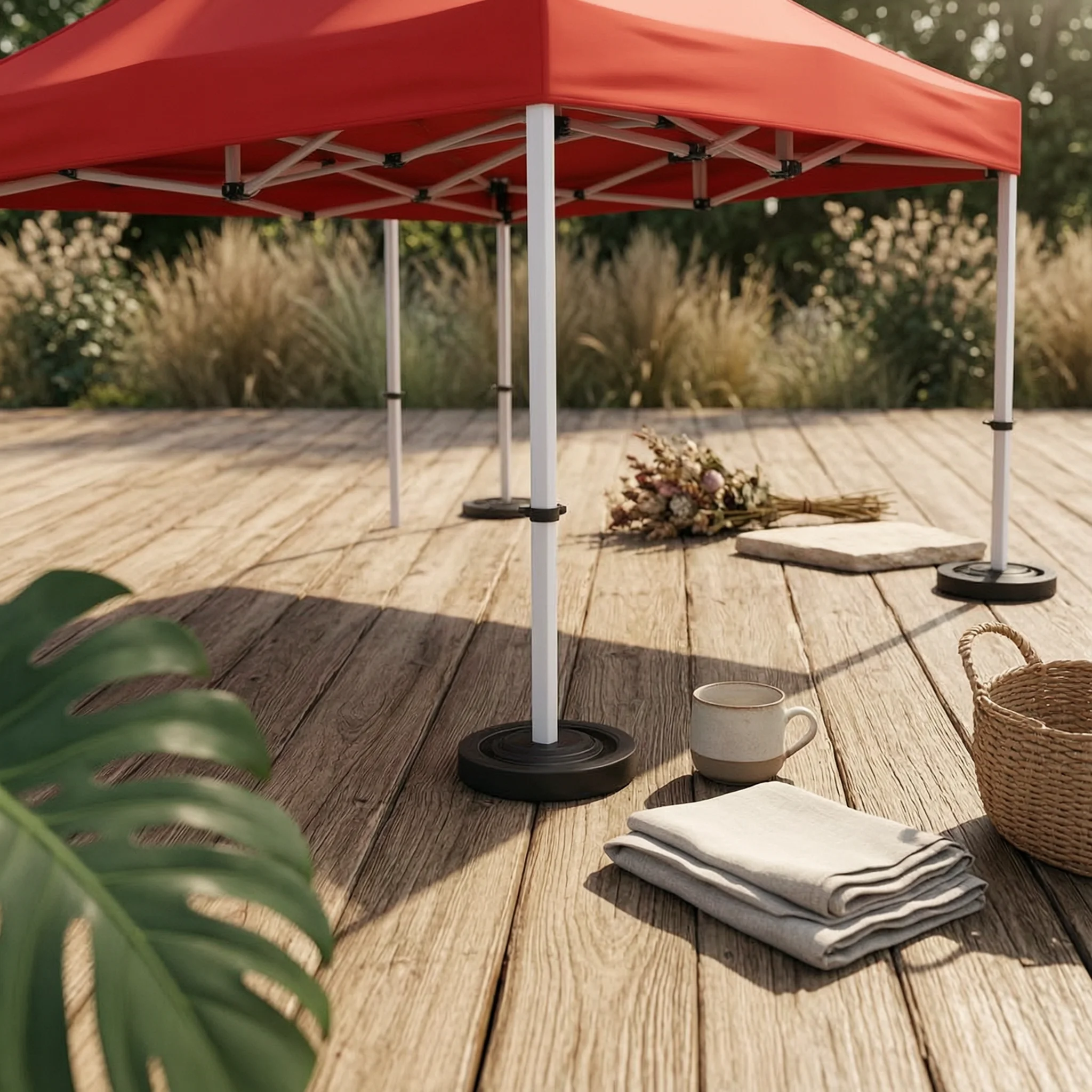 4 Leg Canopy Tent Foldable Shade Tent Folding Canopy Gazebo Easy to Set up Portable Gazebo Protection for Parking Area